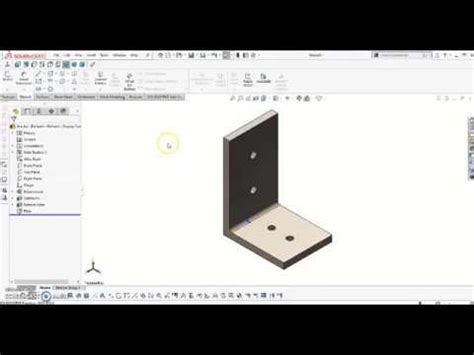 l shaped bracket solidworks